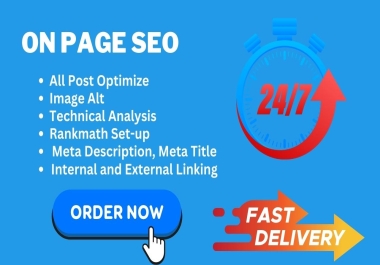I will do onpage SEO optimization for your wordpress website