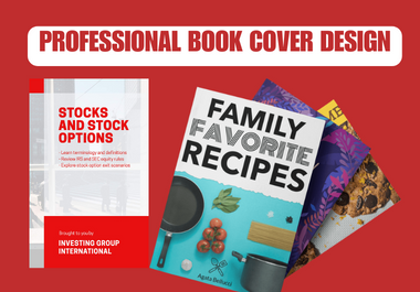 I will design creative and high catchy eBook or book cover front and back design