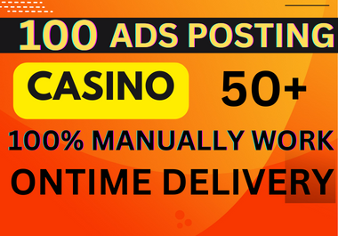 Post,  Casino,  Poker,  Gambling,  With HIgh DA PA100 ads posting Backlinks
