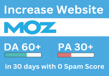 I will increase DOMAIN AUTHORITY and page authority