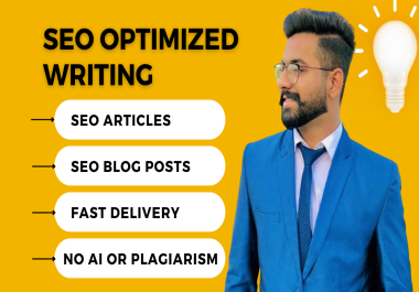 I will write SEO optimized articles and blogs to rank your website