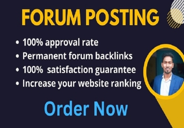 Get 25 forum posting High Quality Premium Backlinks
