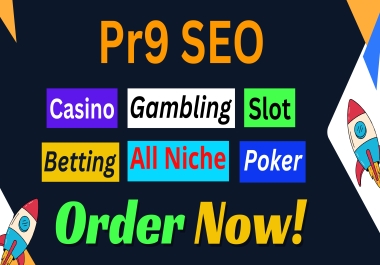 I Will Make 100+ High Quality PR9 Social Profile Creation for Casino,  Betting,  Gambling,  Poker