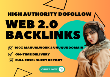 I will build 70 web 2 0 backlinks to high da pa websites