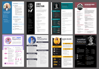 I will do professional one resume or cv design in 24 hours