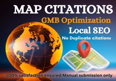 4000 Manual Google Maps Citations for Local SEO,  GMB optimization