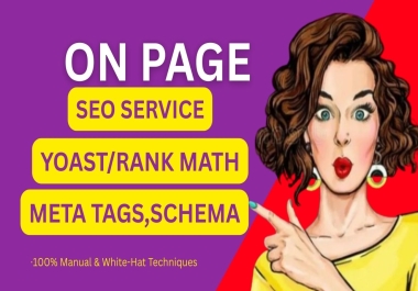 I will do professional On-Page SEO and technical optimization