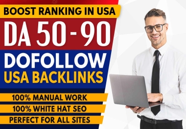 Manually created 300 usa backlinks for google rank,  trusted seo service