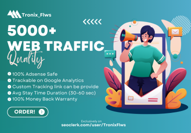 5000+ Worldwide Web Traffic from Social Media Sites