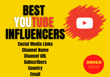 I will collect Social Media influencer leads