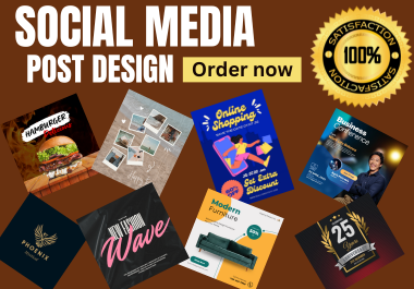 I will create amazing social media posts using canva pro