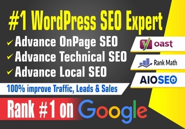 I will optimize onpage and technical wordpress seo for google,  bing,  yahoo,  yandex