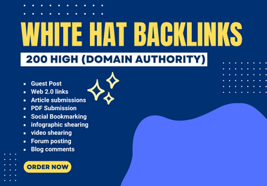 Boost Your Website Ranking with 200 Manual White Hat Backlinks