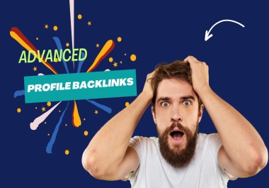 I will create advanced 80 profile backlinks according to your niche