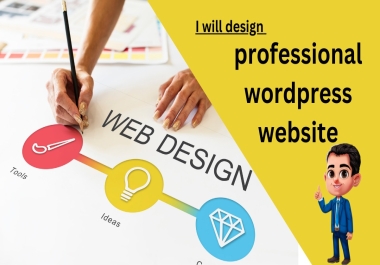 I will design professional creative wordpress website