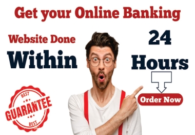 I will create an online banking website