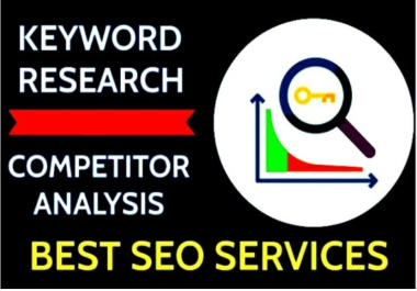 Keyword research advance SEO professional competitor analysis service