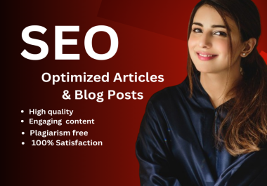 seo optimized article and blog post writer