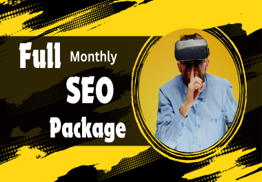 full monthly seo package with authority link building service
