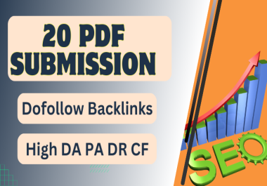 I will do PDF Dofollow Backlinks On High DA Sites
