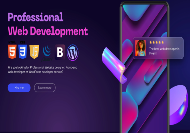 I will create eye catching and responsive website