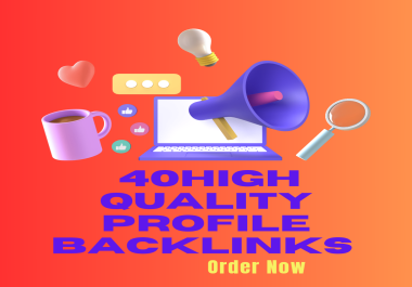 40 Premier Profile Backlinks With High Domain Authority linkbuilding services