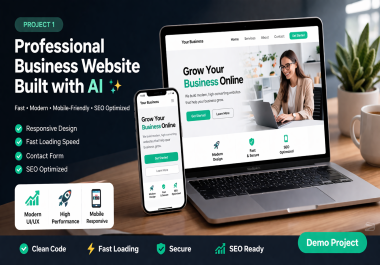 I will design and build your website using AI in 24-48 hours