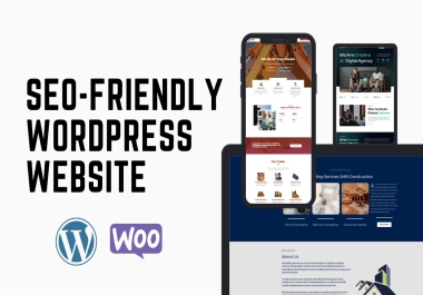 SEO-Friendly WordPress Website Creation,  Cloning,  and Redesign
