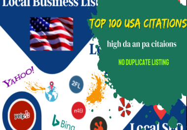 I will create top 100 USA Local Citations and directory submission For Local SEO, Website SEO
