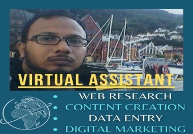 Virtual Assistant,  Content Writing,  Digital Marketing,  Internet Research
