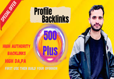 Profile Backlinks of High Authority websites