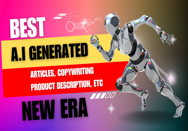 AI-Generated Content Services Articles,  Copywriting,  Product Descriptions,  and More