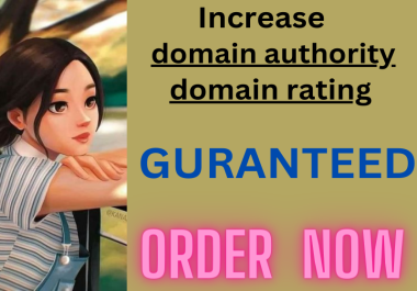 I will increase domain authority da domain rating ahrefs DR with quality seo backlinks