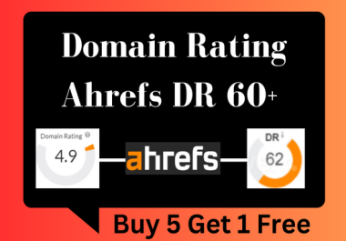 I will increase Domain Rating ahrefs to DR 60+ guaranteed