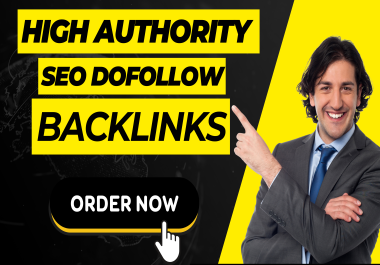 Increase your Ranking 100 high authority SEO dofollow permanent Backlinks with high DA/DR.