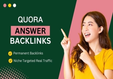 All in One High Quality Quora Answer With SEO Clickable Backlinks