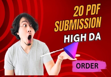 manually PDF submission on 20 document sharing sites