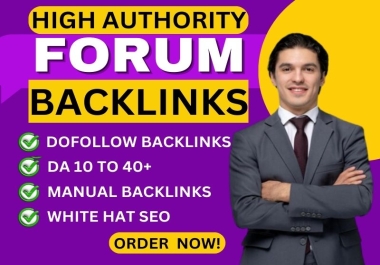 I will provide 60 forum posting dofollow Backlinks