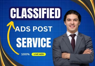 I will do 70 classified ad posting on top sites worldwide