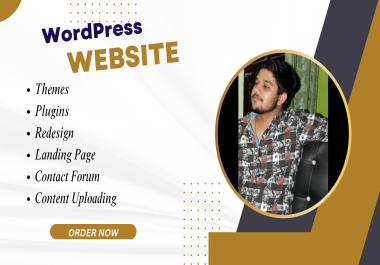 I'll create eye catching WordPress Website with user friendly experience.
