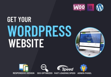 I will develop professional responsive wordpress website design