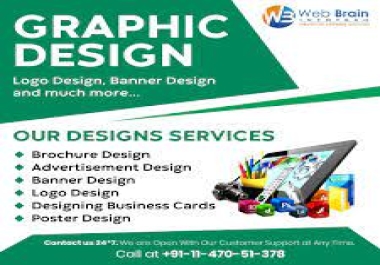 I will design different types of logo cv,  brochure,  birthday card,  business card,  wedding card.