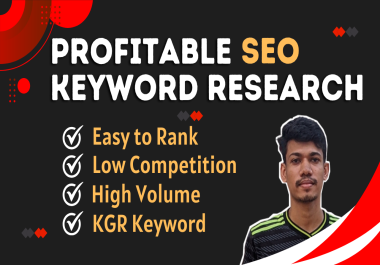 I will research 25 most profitable keywords for your site