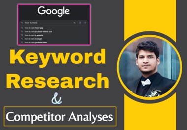 I Will Provide Best Keyword Research & Competitor Analysis Service