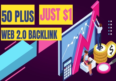 I will do manually 50 plus Web 2.0 backlinks.