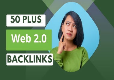I will do manualy 100 workable 50 plus web 2.0 backlink.