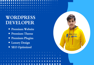 I will design a Premium Seo Optimized WordPress website
