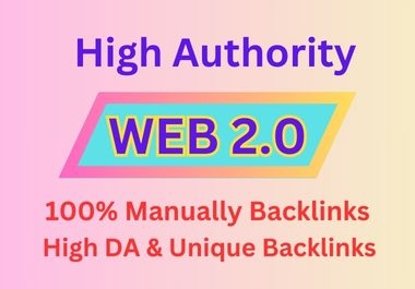 I will build 100+unique Web2.0 Backlinks With High DA