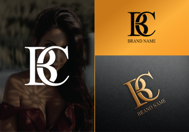 design creative lettering initial letters monogram logo