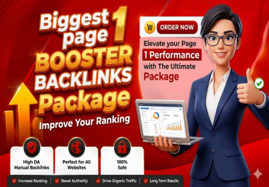 Biggest page 1 Booster Backlinks Package Improve Your Ranking